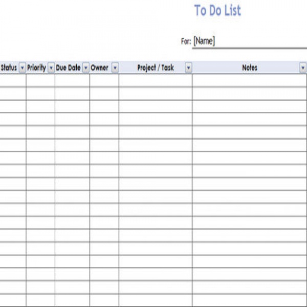 Weekly To Do List Template Excel | to do list template | weekly task list template excel | weekly task list template excel 