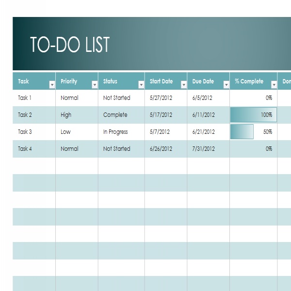 To Do List Sample | to do list template | weekly task list template excel | weekly task list template excel 