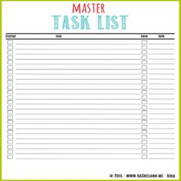Master To-Do List {Half Sheet | Planners, Birthday organizer and .. | master task list 