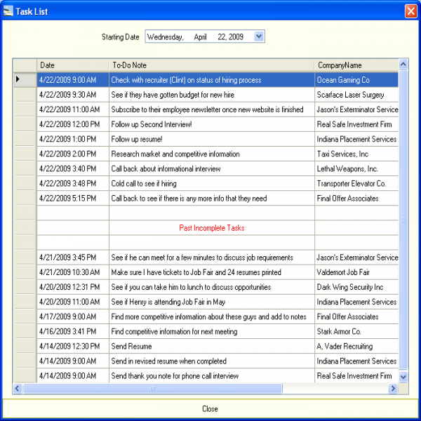 Job Hunt Daily Task List | job task list | job task list 