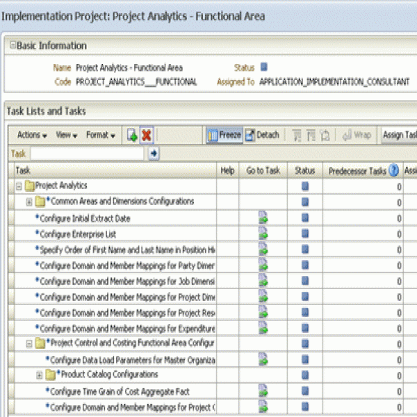 Additional Steps for Managing Projects in FSM | task list example | task list example 