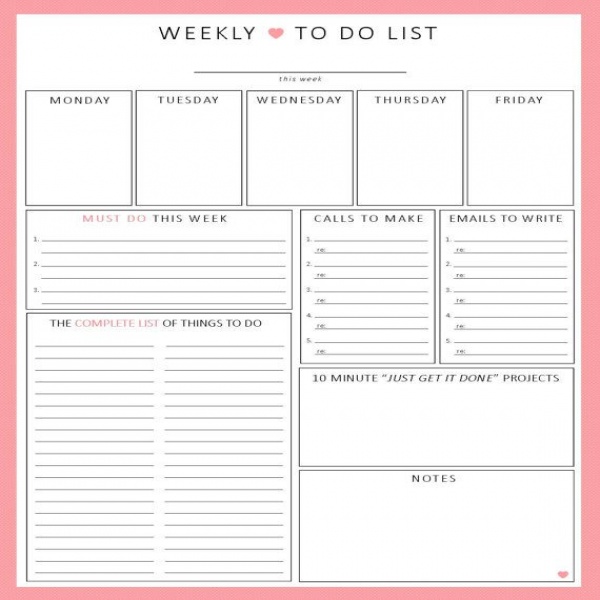Best 25+ Weekly planner ideas on Pinterest | Weekly planner .. | task list planner 