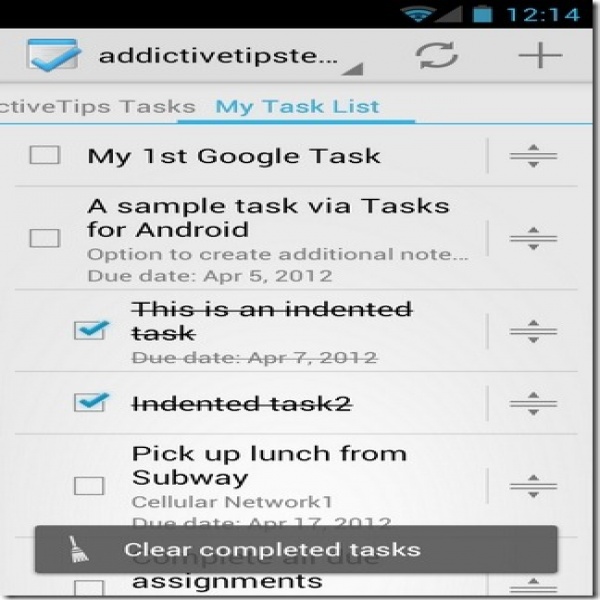 Tasks For Android: Holo-Themed To-Do List App With Google Tasks Sync | task list android | task list android 