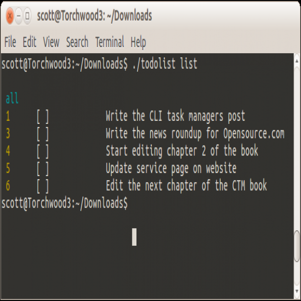 3 open source command-line task managers | Opensource | task list command line 