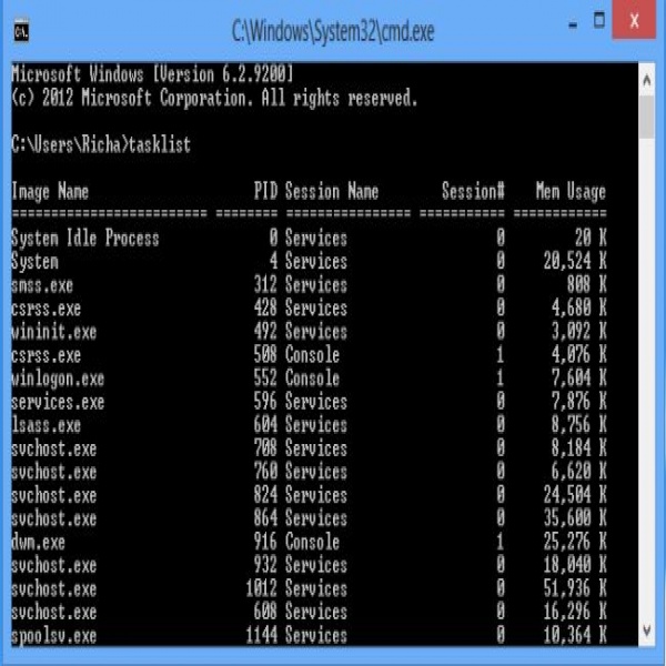 Kill Process From the Command Prompt In Windows 8 | task list command line | task list command line 