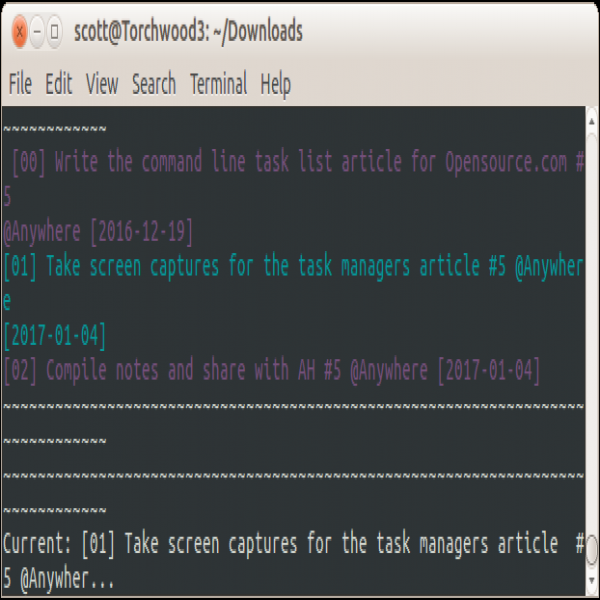 3 open source command-line task managers | Opensource | task list command line 
