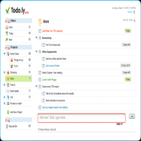 Todo | task list online 