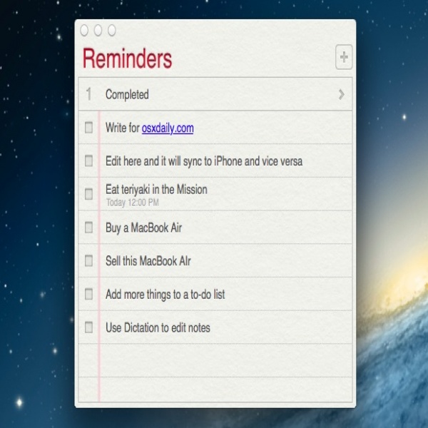 Update To-Do Lists & Reminders on the Mac OS X Desktop from an iPhone | task list mac | task list mac 