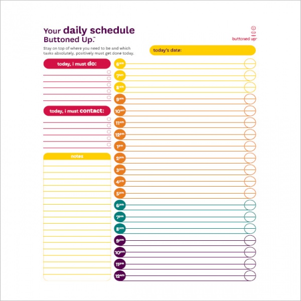 Daily Task List Templates - 8+ Free Sample, Example, Format .. | daily task list template 