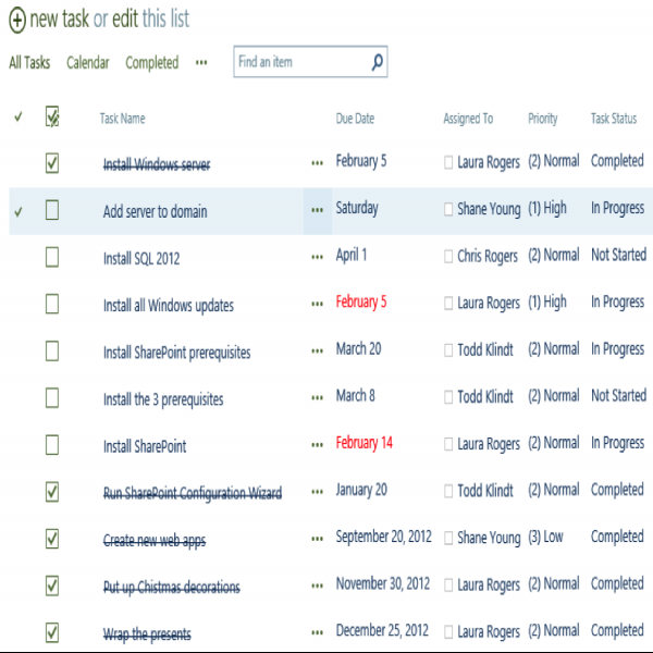 Task Lists in SharePoint 2013 | sharepoint task list | sharepoint task list 