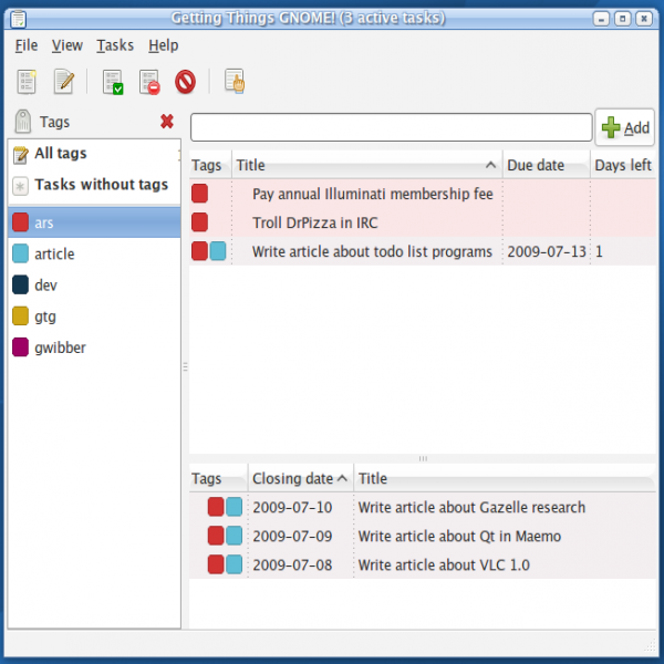 Getting things done with Linux to-do list programs | Ars Technica | task list linux | task list linux 
