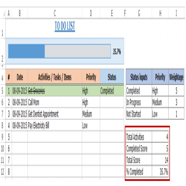 Excel To Do List Template - [FREE DOWNLOAD] | task list template excel | task list template excel 