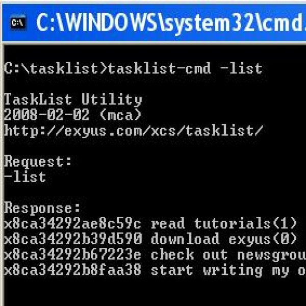 TaskList Client Tutorial | task list cmd | task list cmd 