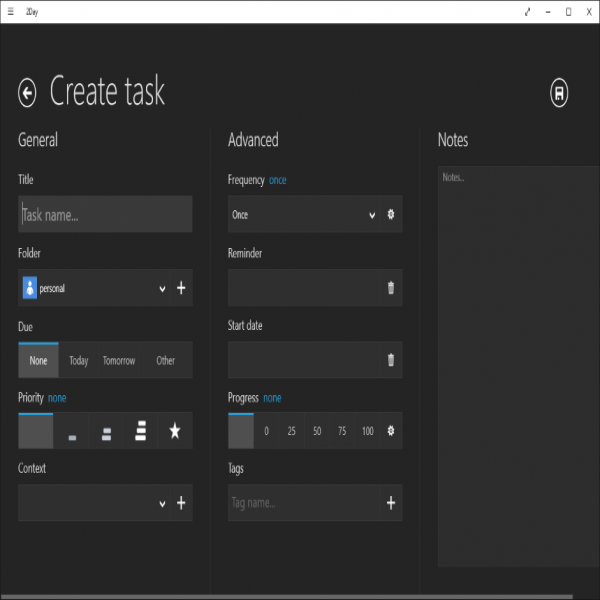 New features in 2Day for Windows 10 | 2Day - the best todo list .. | to do list windows 10 