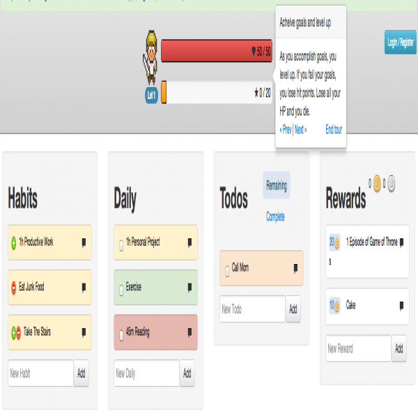 HabitRPG turns your real life to-do list into an online role .. | to do list game 