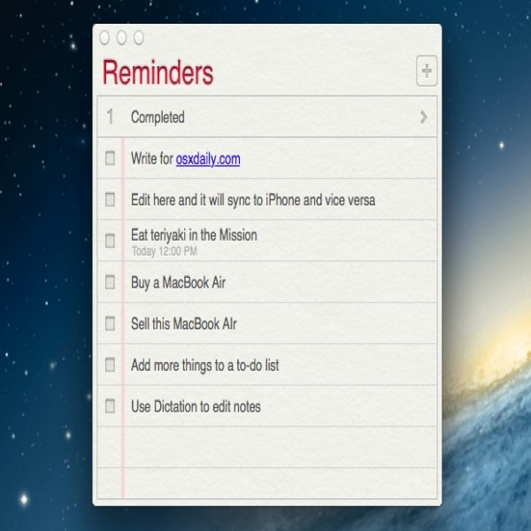 Update To-Do Lists & Reminders on the Mac OS X Desktop from an iPhone | to do list reminder | to do list reminder 