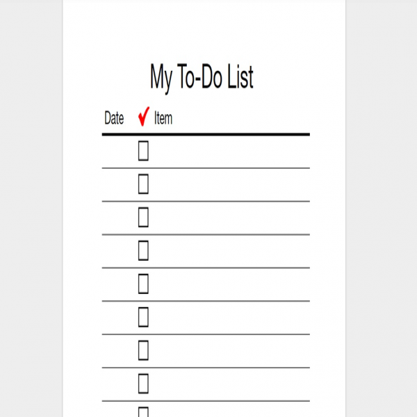 Every To Do List Template You Need (The 21 Best Templates .. | to do list 