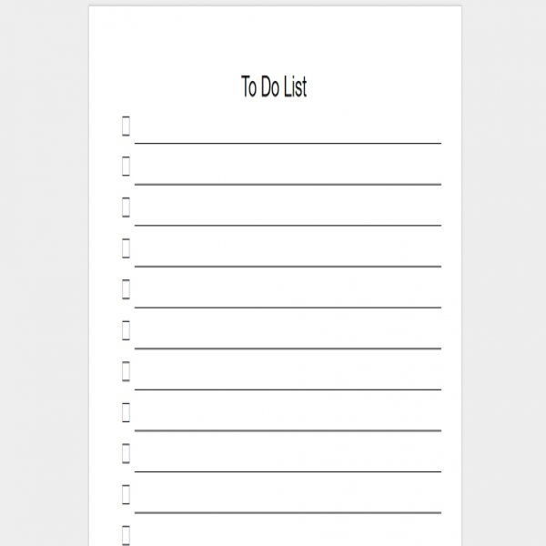 Every To Do List Template You Need (The 21 Best Templates .. | to do list 