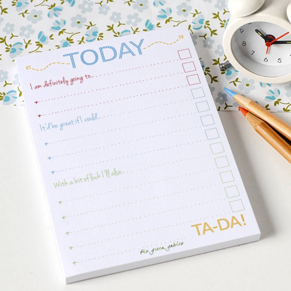 to do list note pads by the green gables | notonthehighstreet | to do list pad 