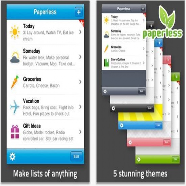 Paperless- Your iPhone to-do list builder - Dreamcss | to do list application | to do list application 