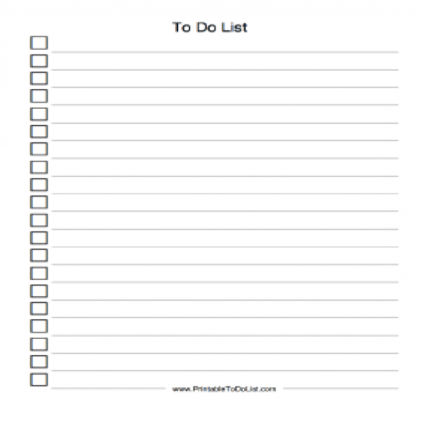 Checklist_To_Do_List | to do list printable 