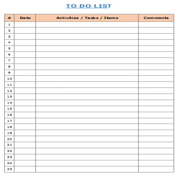 Excel To Do List Template - [FREE DOWNLOAD] | to do list download | to do list download 