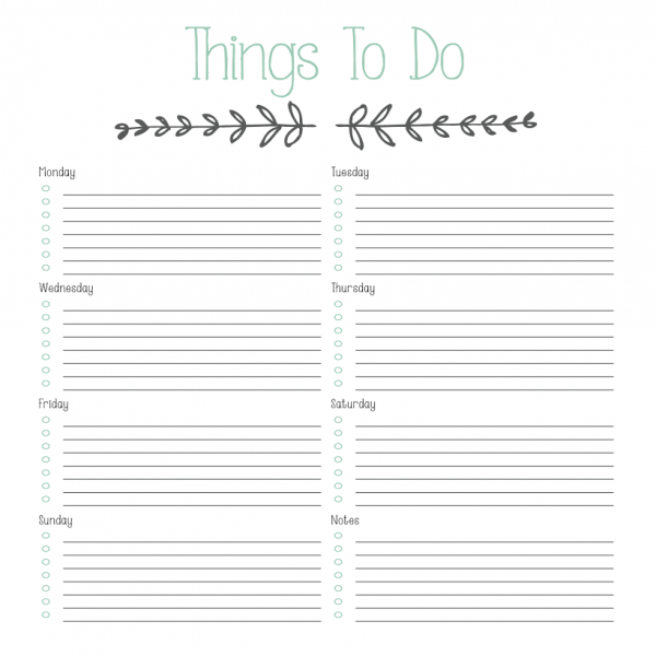 Printable "To Do" List - Designs By Miss Mandee | to do list design | to do list design 