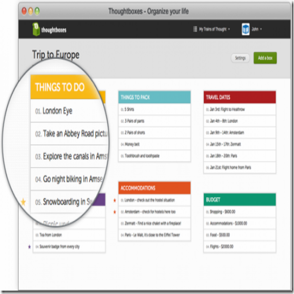 ThoughtBoxes: Online To Do List Manager | to do list online | to do list online 