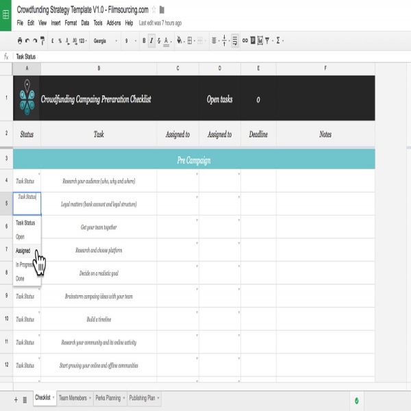 Crowdfunding planning template - FREE download | to do list template google docs | to do list template google docs 