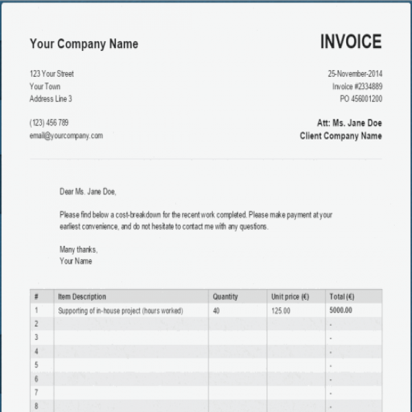 A Basic, Simple Online PDF Invoice Generator | Invoice To Me | Invoice To Me 