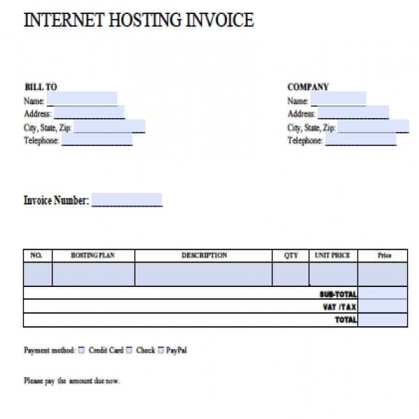Free Blank Invoice Templates in PDF, Word, & Excel | Invoice Template Pdf | Invoice Template Pdf 