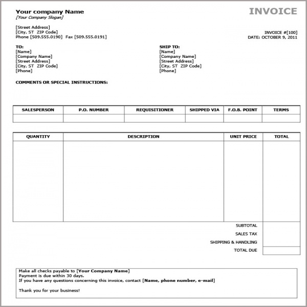 Simple Invoice Template Pdf | invoice example | Invoice Template Pdf | Invoice Template Pdf 