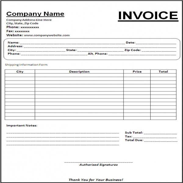 Download Invoice Template for Word | Invoice Template | Places to .. | Invoice Template In Word Format 