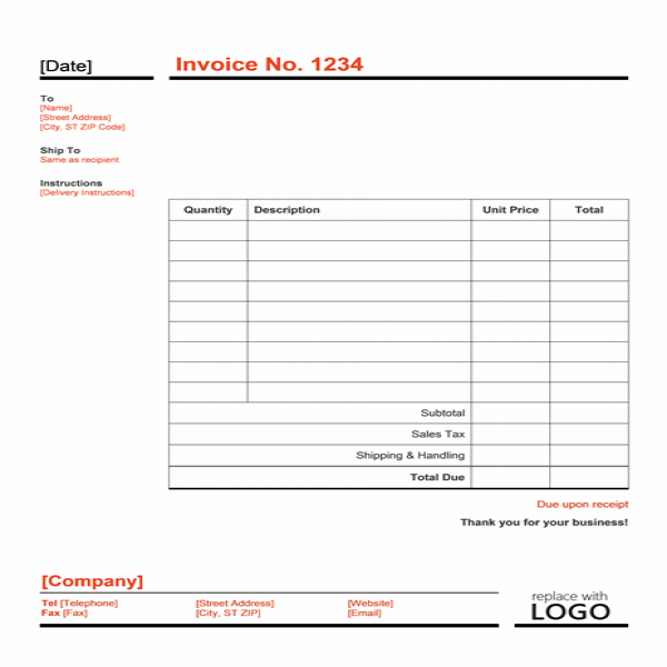 Word Invoice Template | Free Invoice Templates | Invoice Template In Word Format | Invoice Template In Word Format 