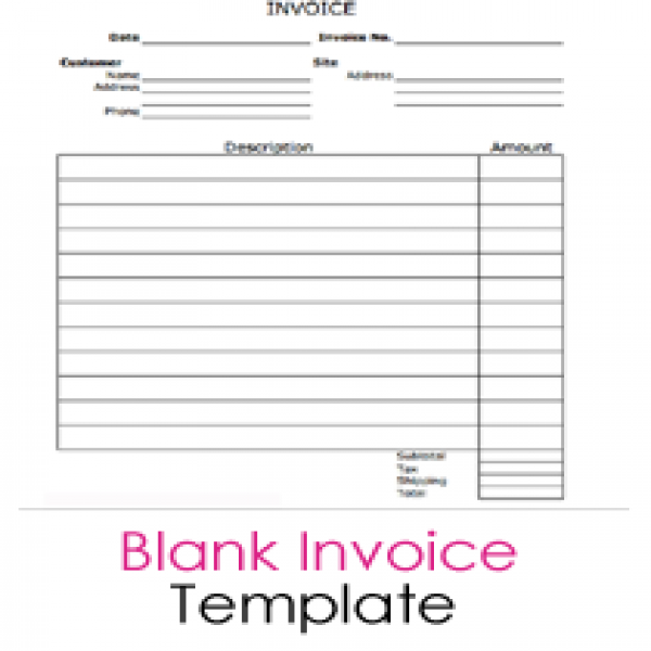 Free Blank Invoice Templates - 10 Sample Forms to Download | Free Printable Blank Invoice Templates | Free Printable Blank Invoice Templates 