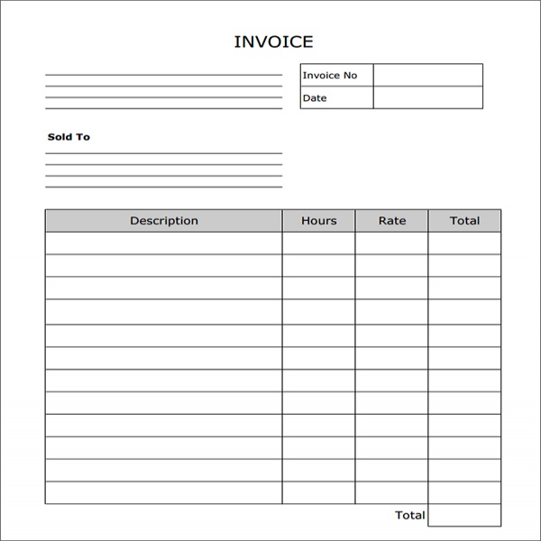 Blank Invoice To Print | free to do list | Blank Invoice To Print | Blank Invoice To Print 