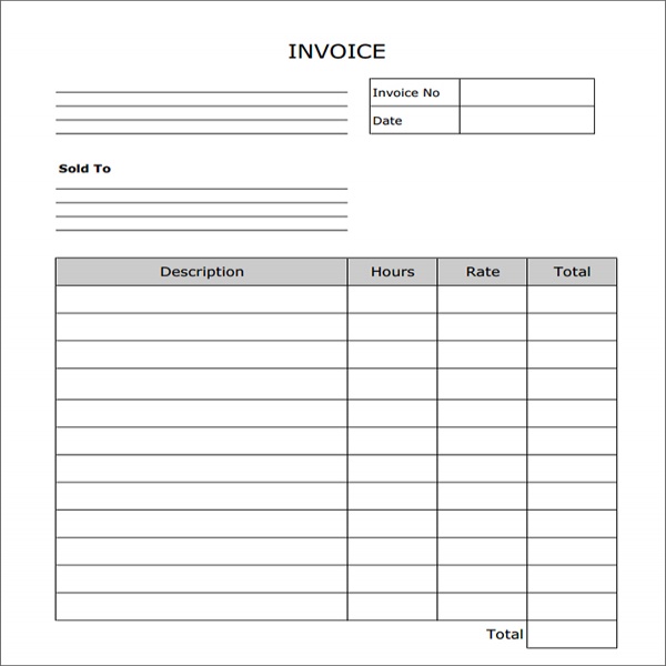 Blank Invoice Template. Blank Invoice Template Blank Invoice .. | Blank Invoice Paper 