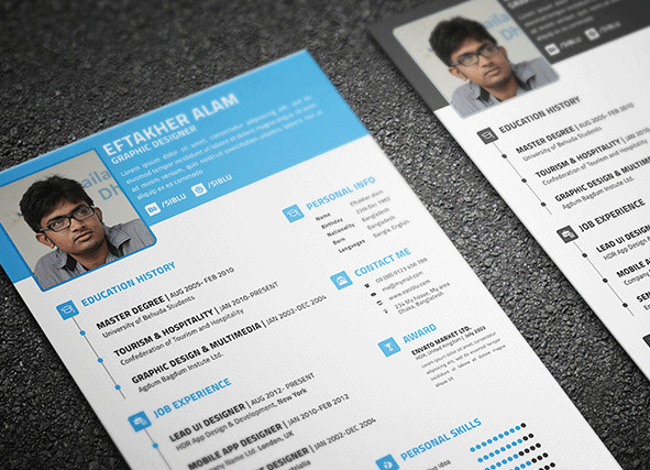 30+ Best Free Resume Templates in PSD, AI, Word DocX