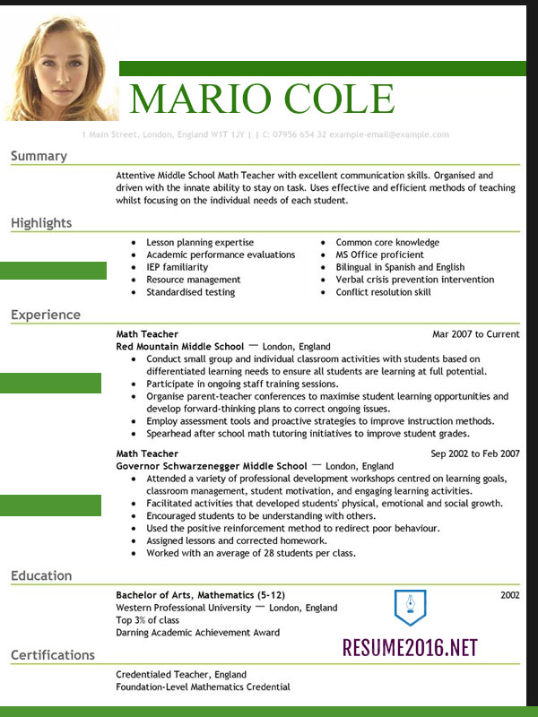 Top 10 Best Resume Templates Ever Free for Microsoft Word