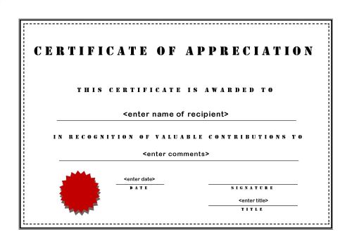 Certificates of Appreciation 003