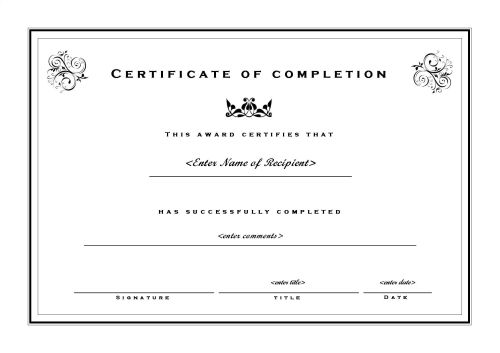 Certificate of Completion 002