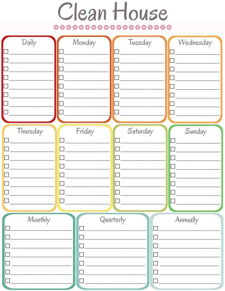 Complete Housekeeping Printable Set! | Monthly cleaning schedule 