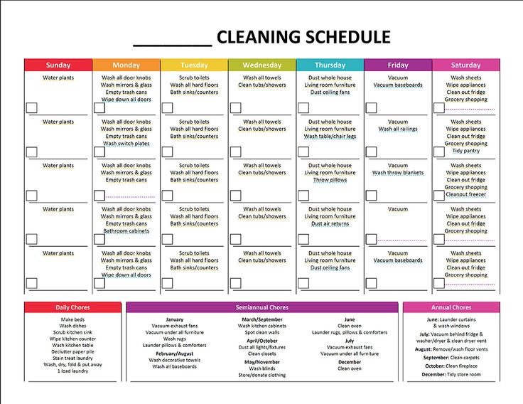 Best 25+ Cleaning schedule templates ideas on Pinterest | Weekly 