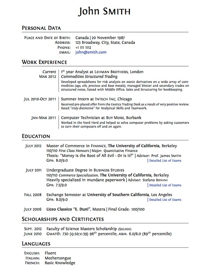 Resume Examples. resume for college application template high 