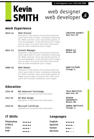 Free Creative Resume Templates Microsoft Word Gfyork.com