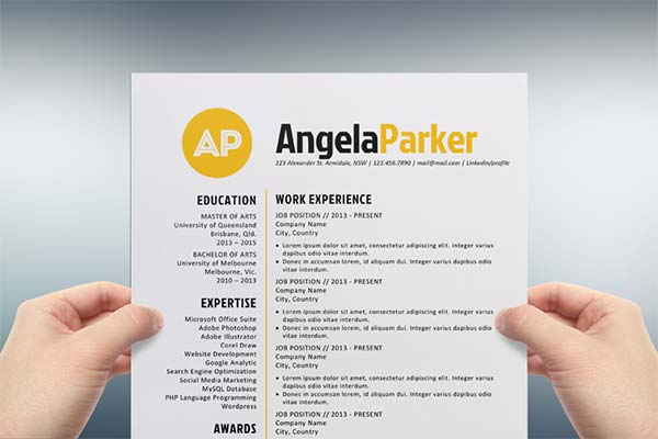 creative resume templates free download for microsoft word 