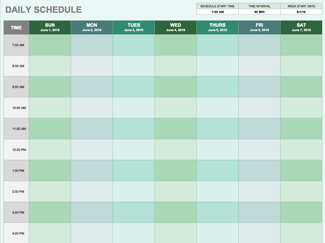 Excel Templates to check out. Daily Planner 1 Daily Planner