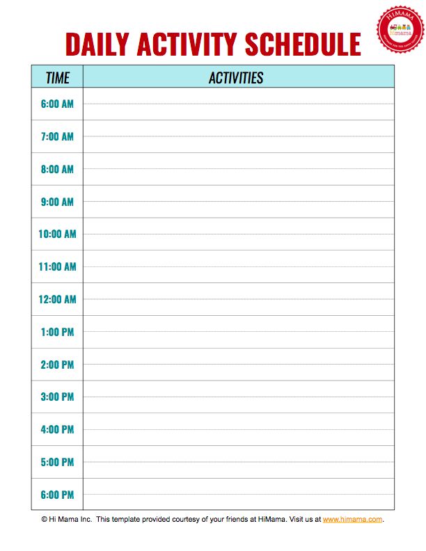 Best 25+ Daily schedule template ideas on Pinterest | Daily 