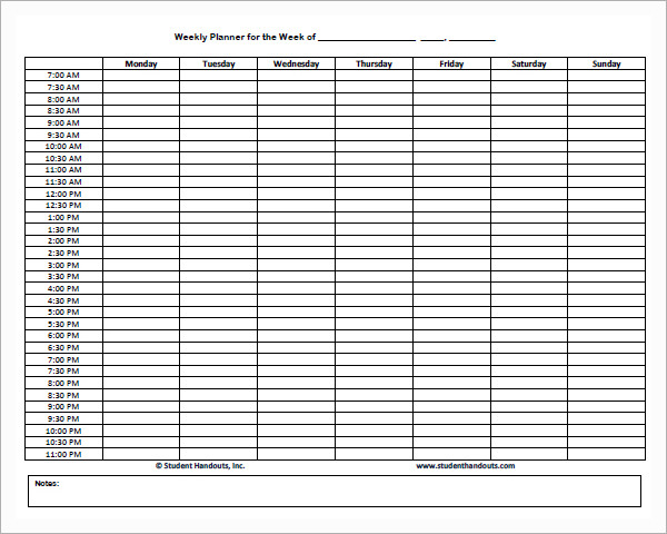 Sample Printable Daily Schedule Template 17+ Free Documents in 