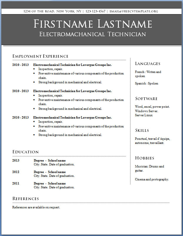 downloadable-free-resume-templates-task-list-templates